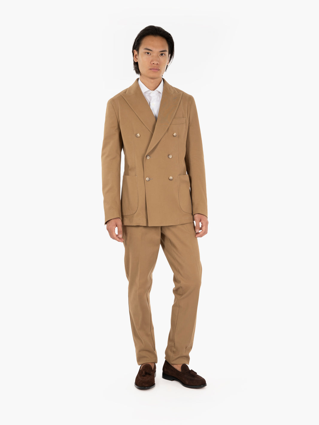 Abito doppiopetto beige