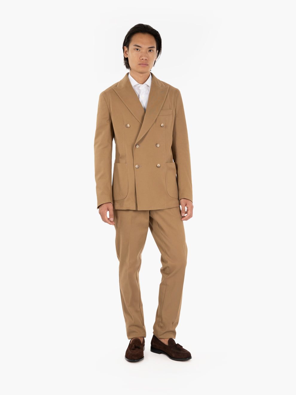 Abito doppiopetto beige