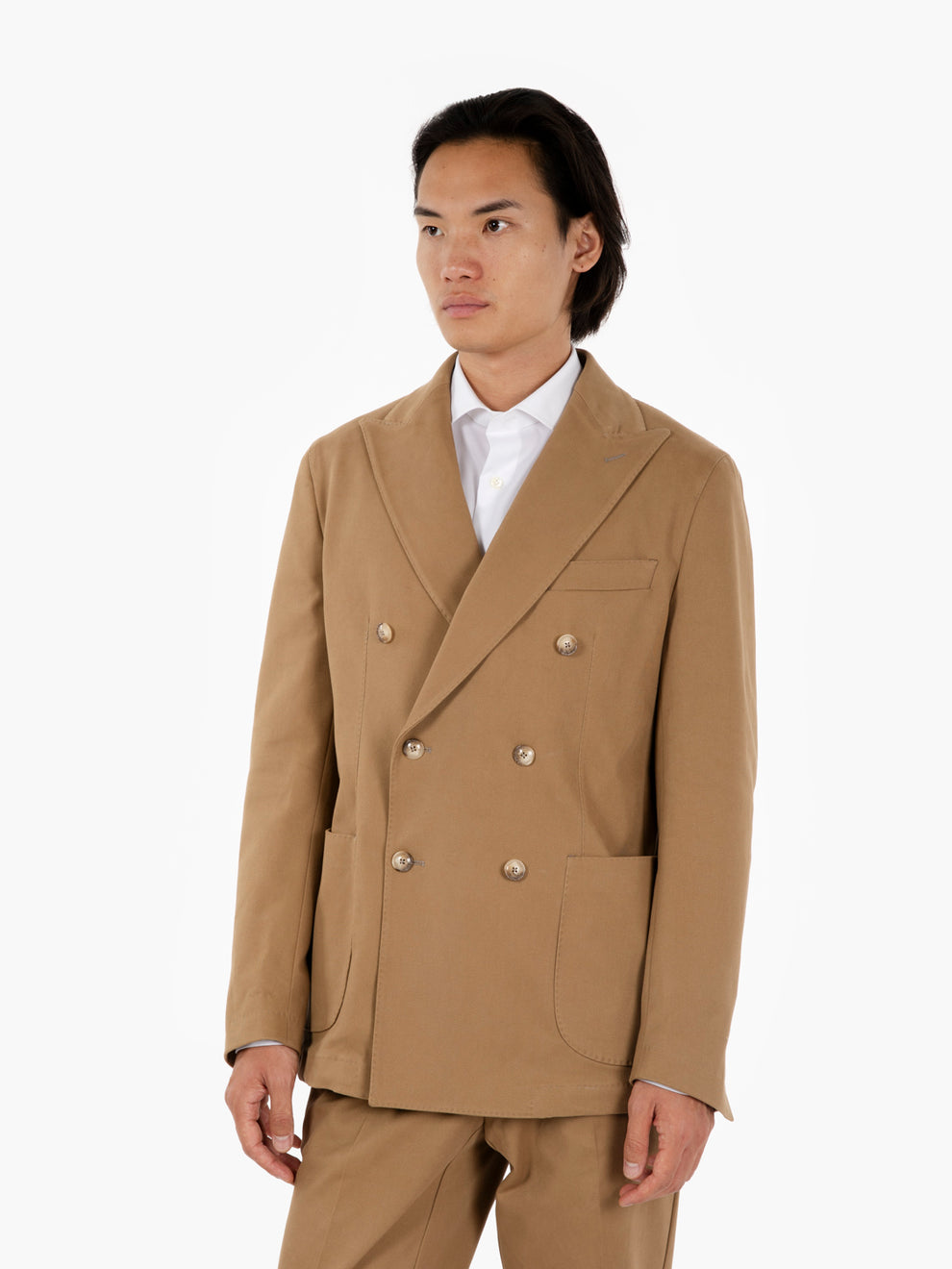 Abito doppiopetto beige