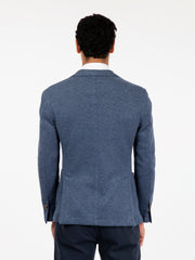 JERRY KEY - Blazer monopetto jersey blu chiaro