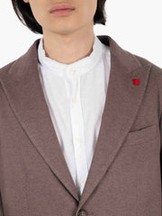 JERRY KEY - Blazer monopetto spina di pesce marrone