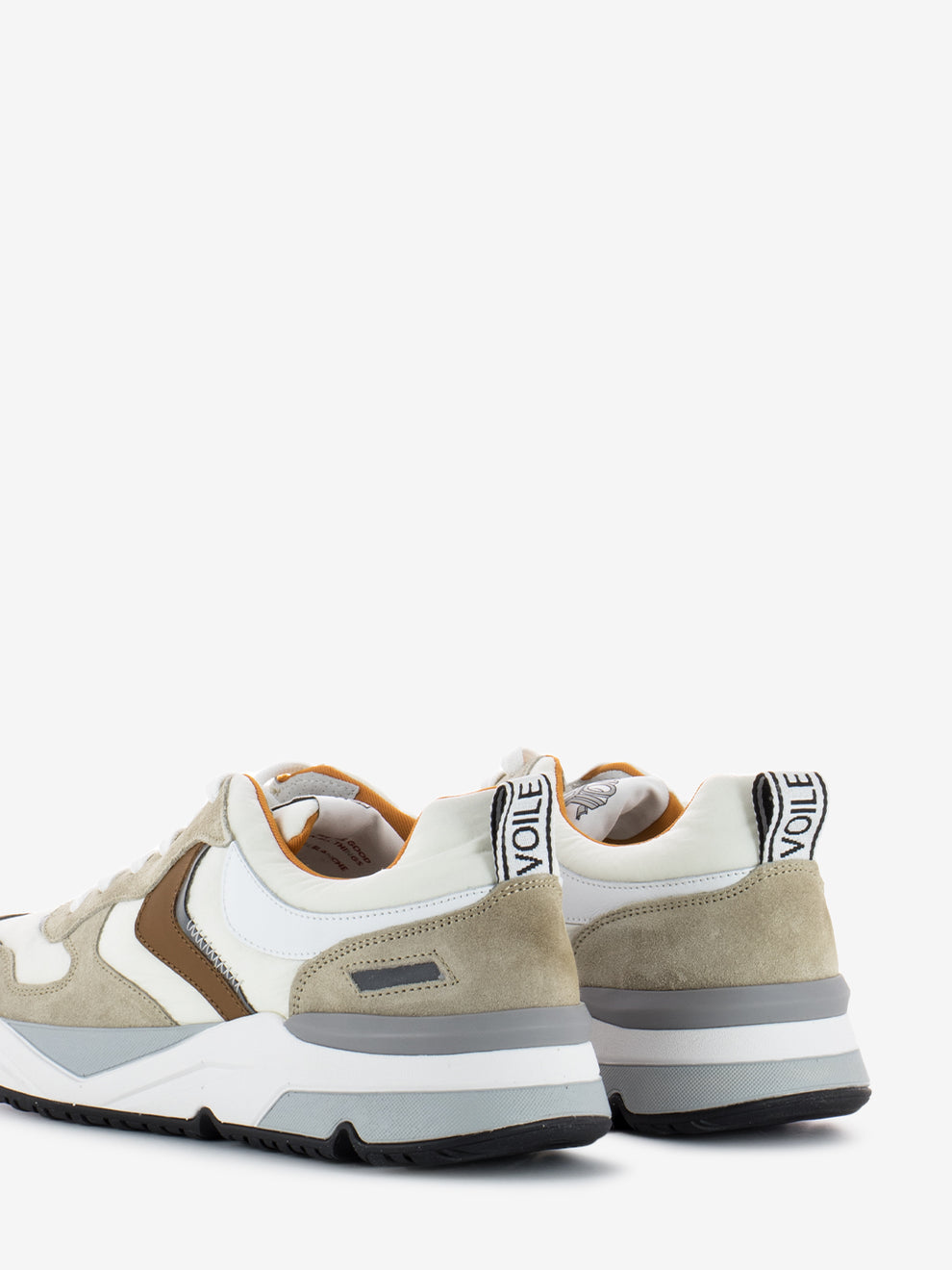Jhimmy suede and nylon sand / white
