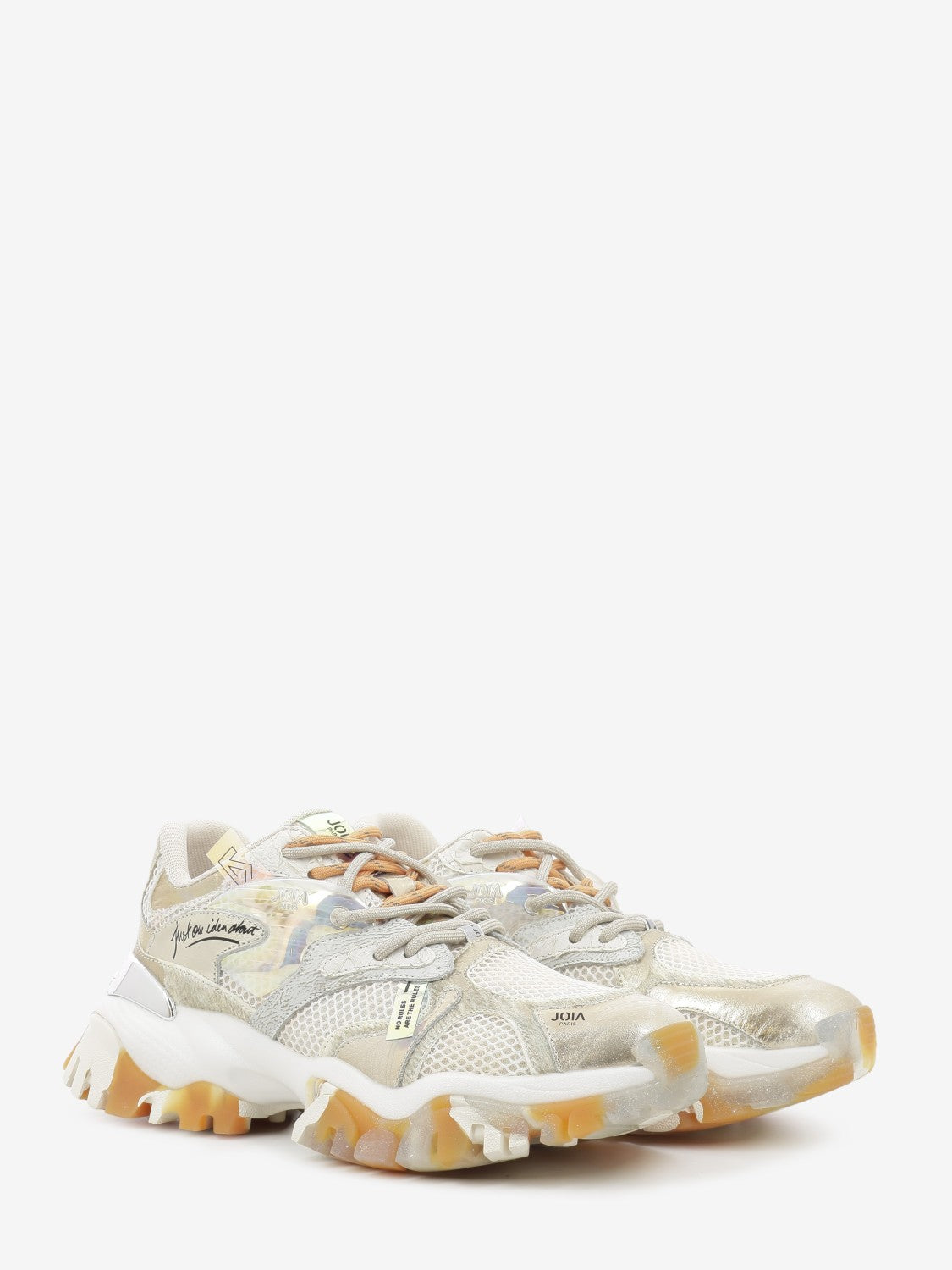 Sneakers Clash orange / gold