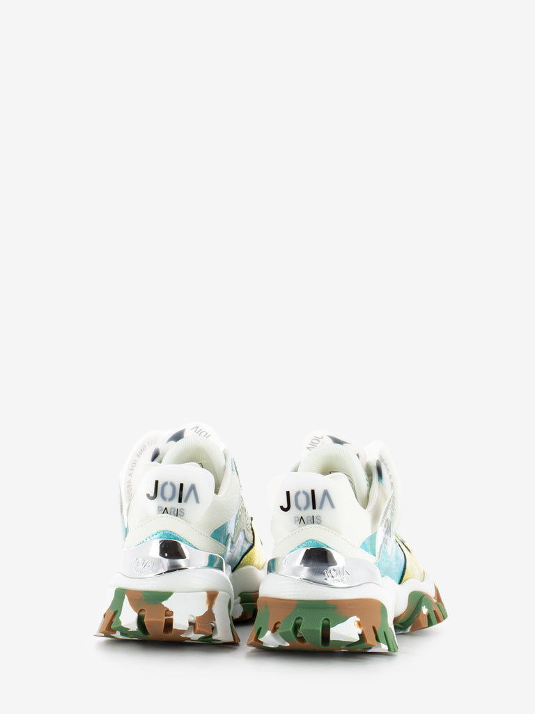 JOIA PARIS - Sneakers in mesh chunky platino / tiffany