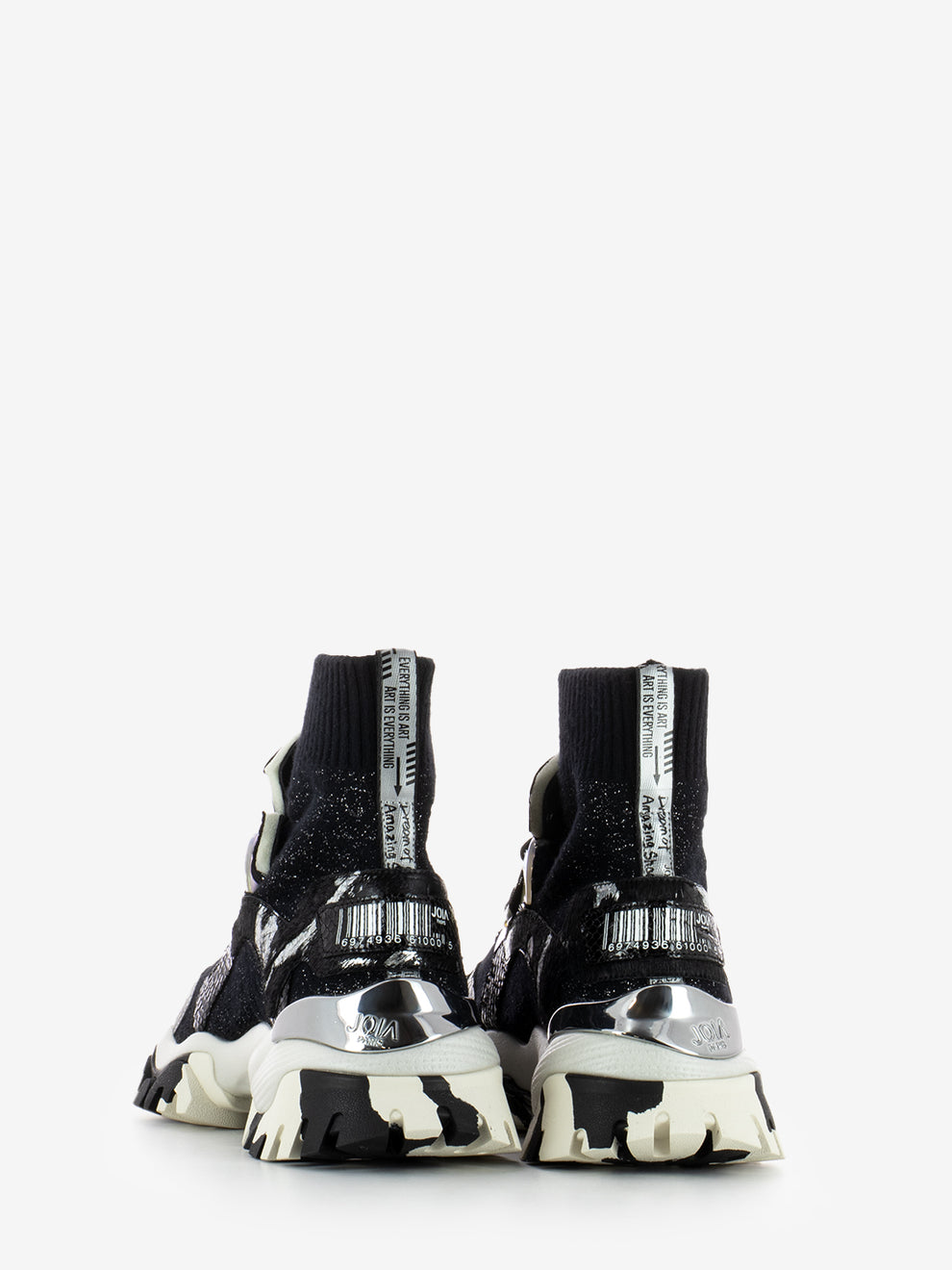 Sneakers Lazy black / silver
