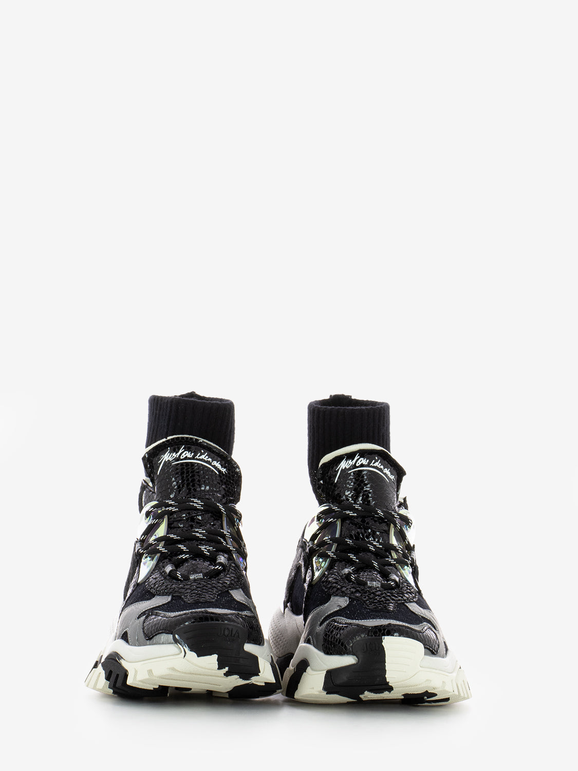 Sneakers Lazy black / silver