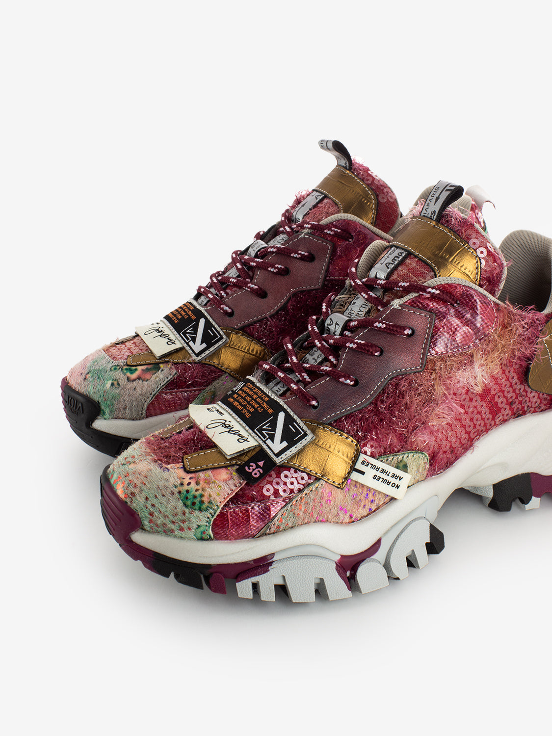Sneakers Legion brown / red