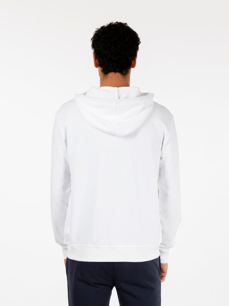 K-WAY - Felpa Le Vrai Arnel poly cotton white