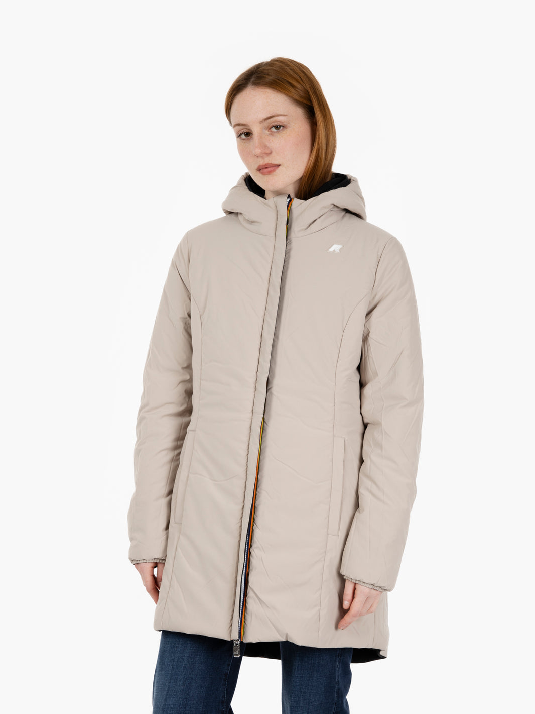 Giacca Denise warm double black pure / beige cashmere