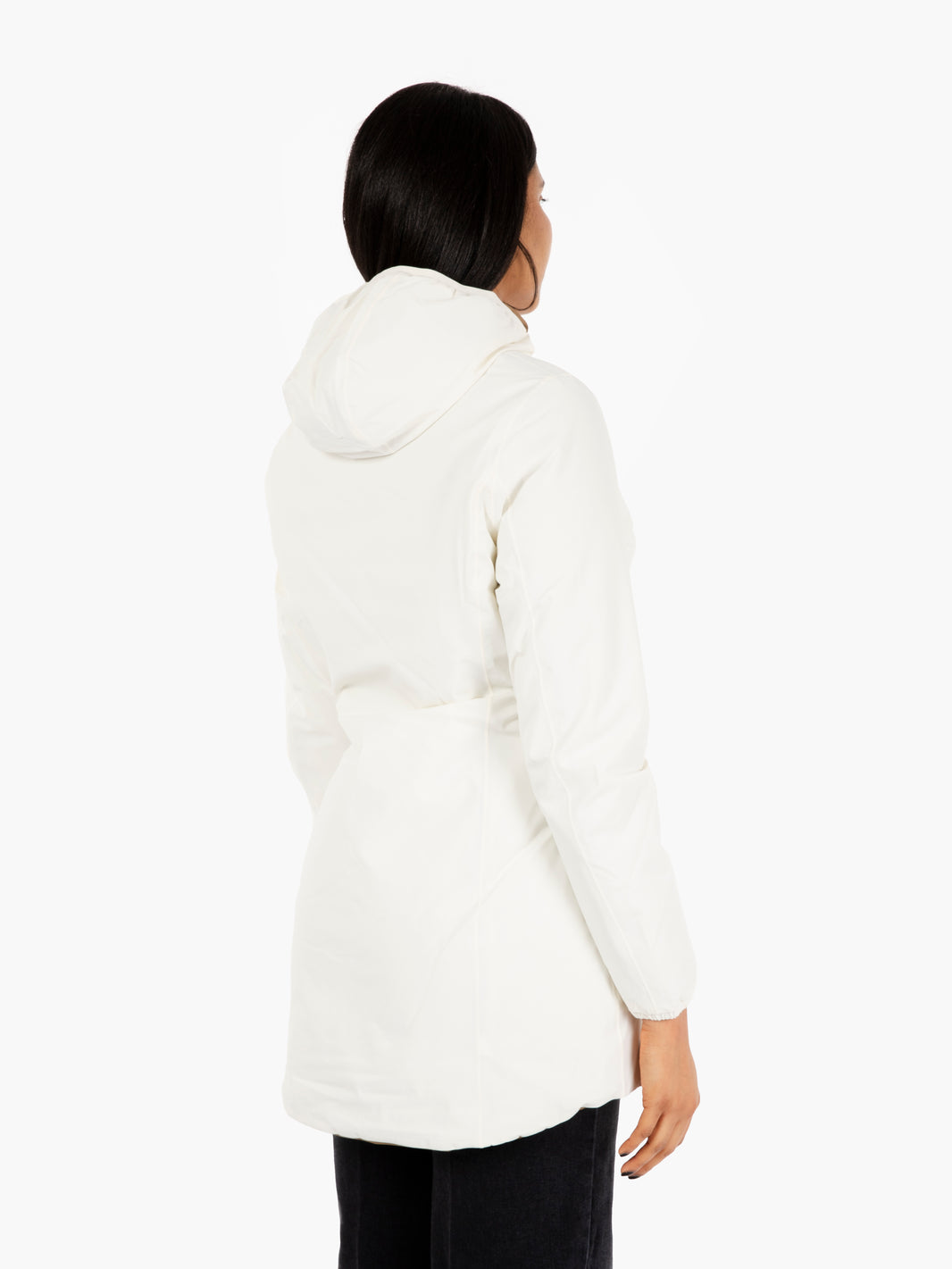 Giacca Denise warm double face white / brown