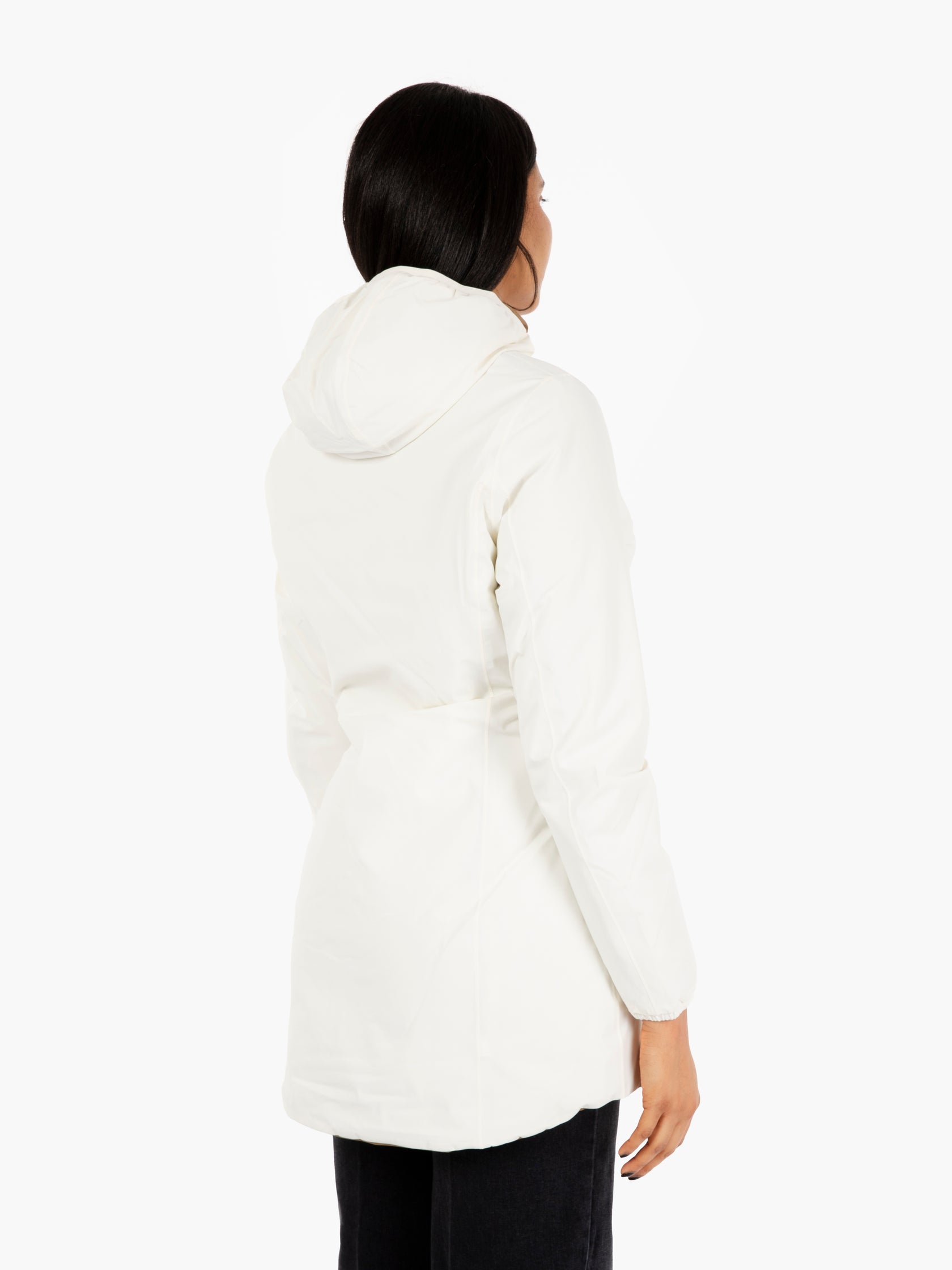 Giacca Denise warm double face white / brown