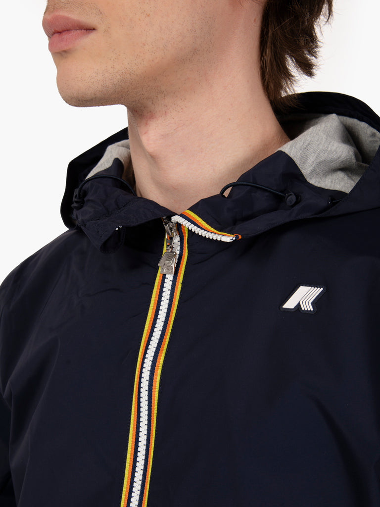 K-WAY - Giacca Jack stretch nylon jersey blu depth