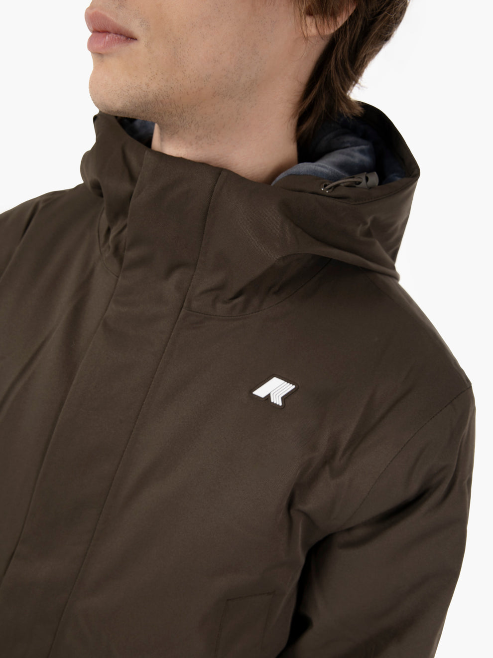 Giacca Jarnao twill marmotta black olive / blue airforce