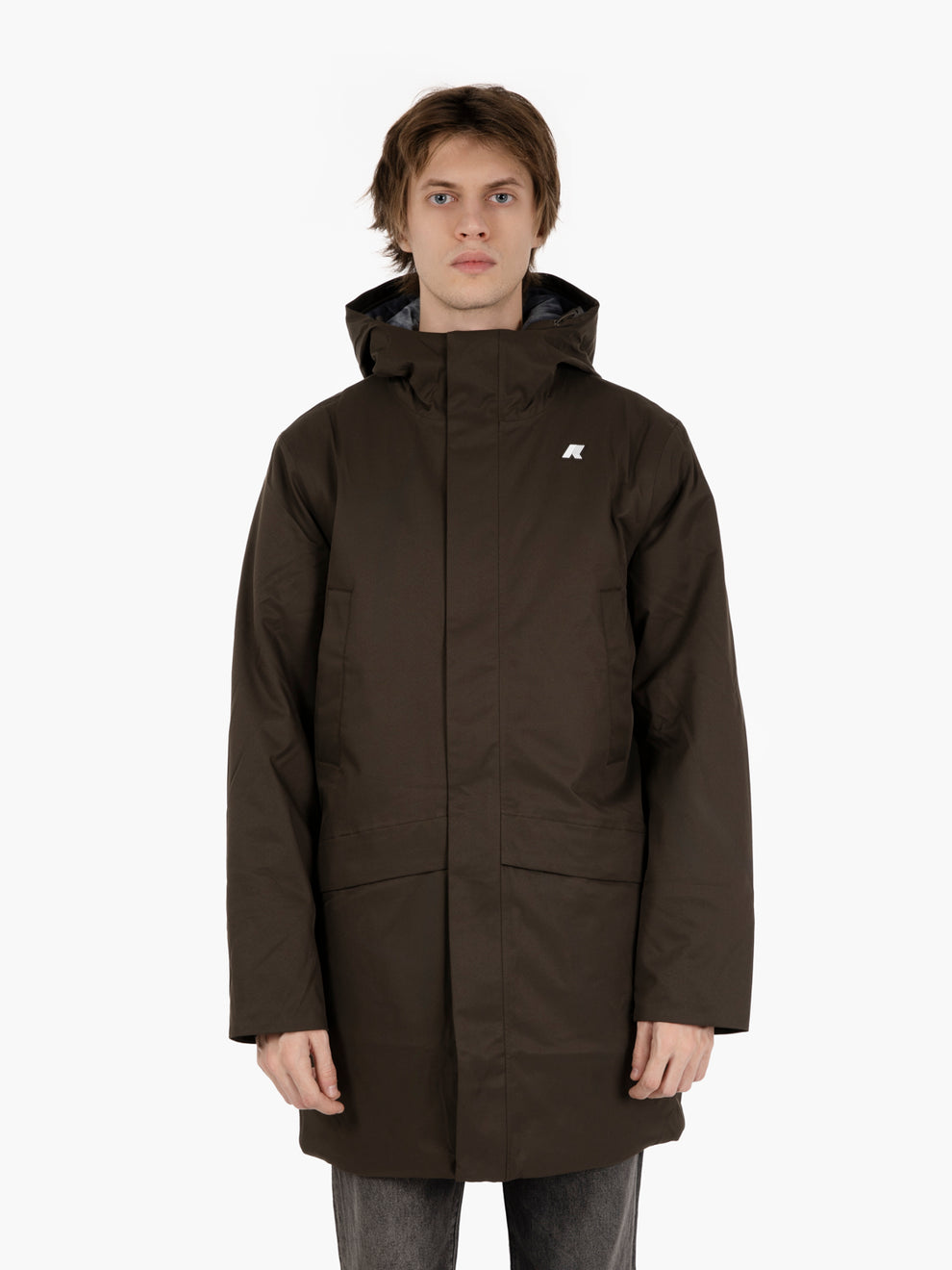 Giacca Jarnao twill marmotta black olive / blue airforce