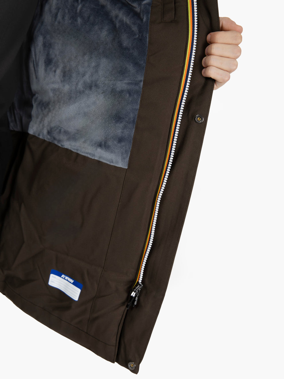 Giacca Jarnao twill marmotta black olive / blue airforce