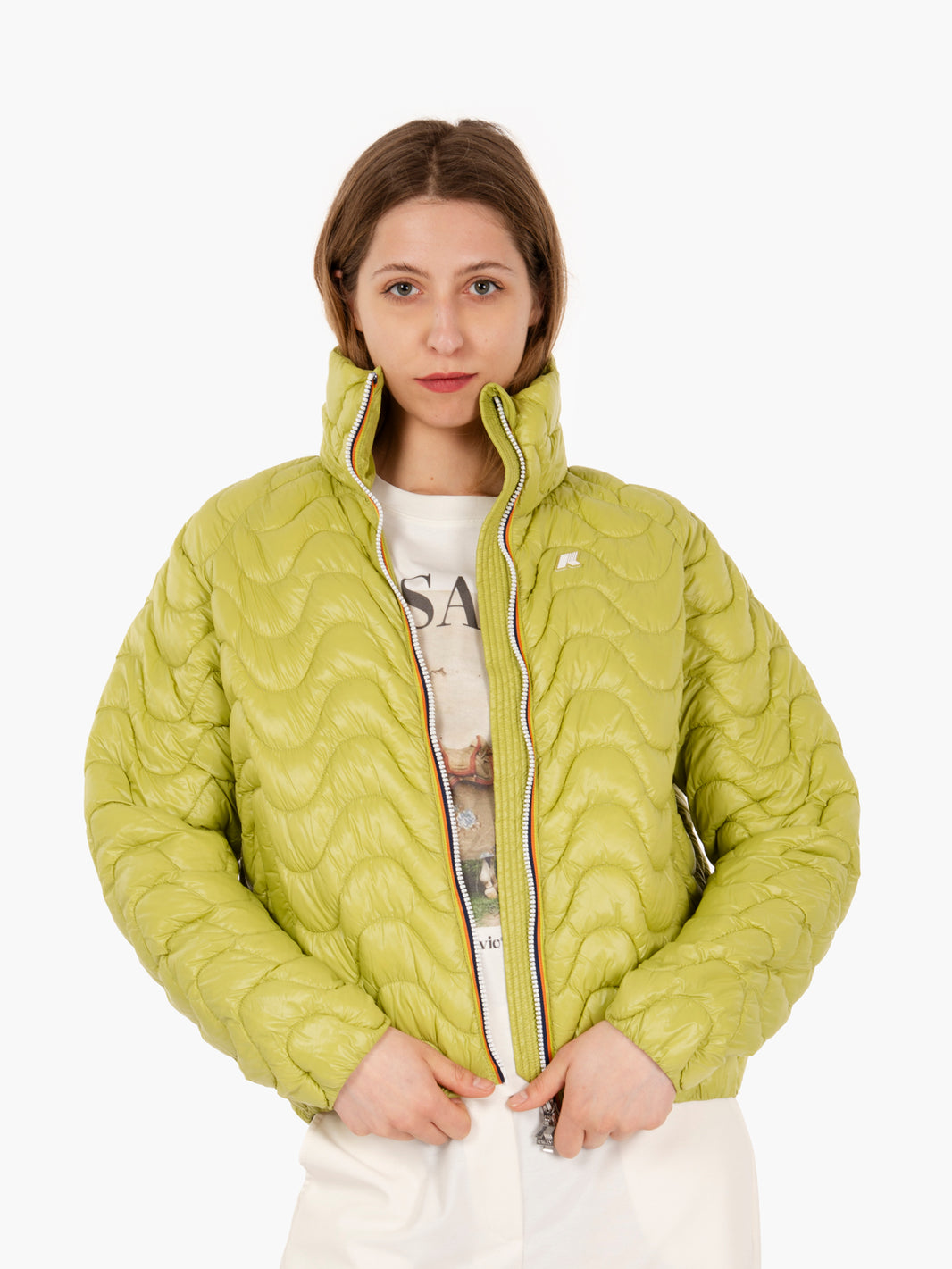 Giacca Soje quilter warm green moss