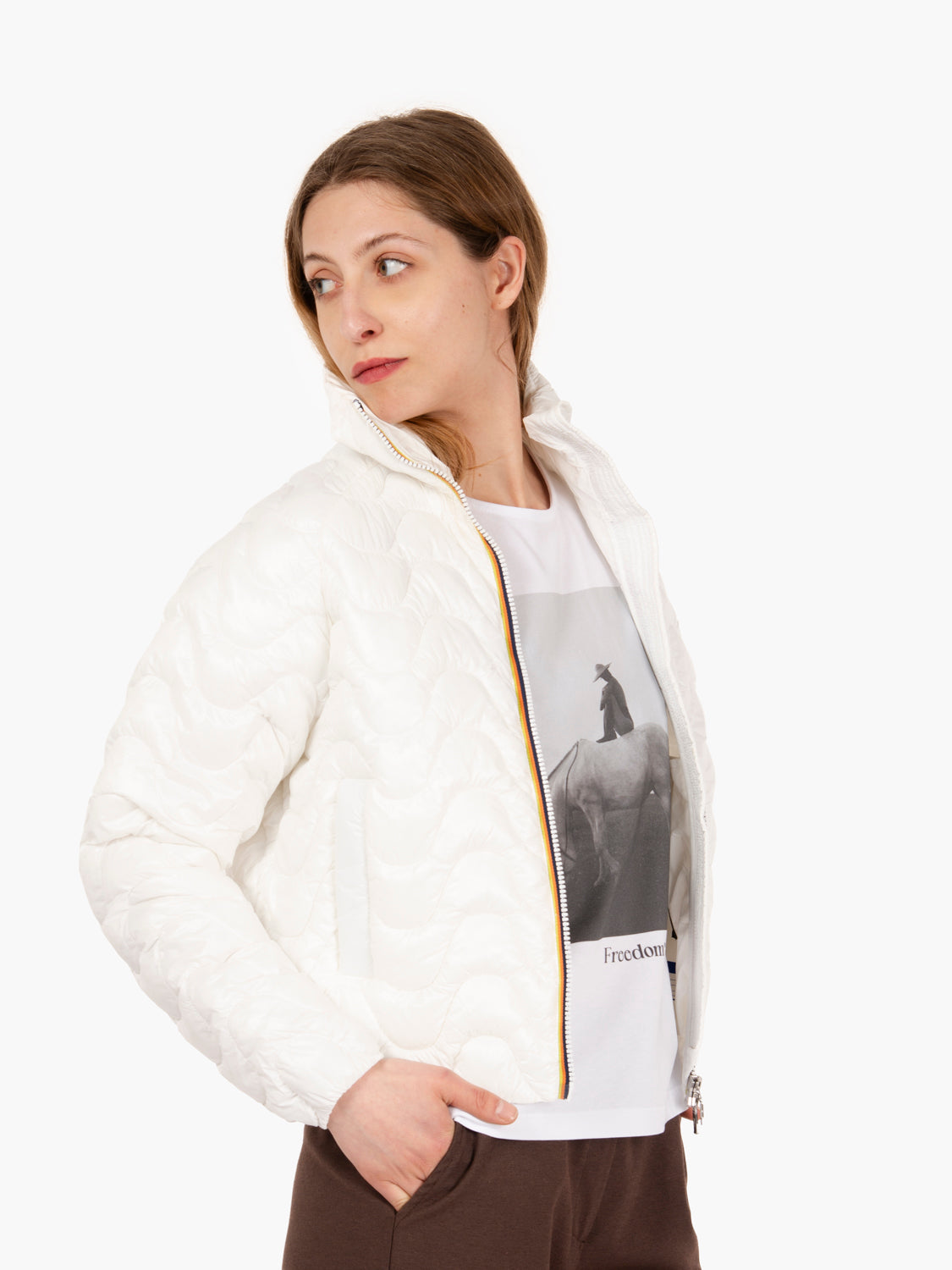 Giacca Soje quilter warm white