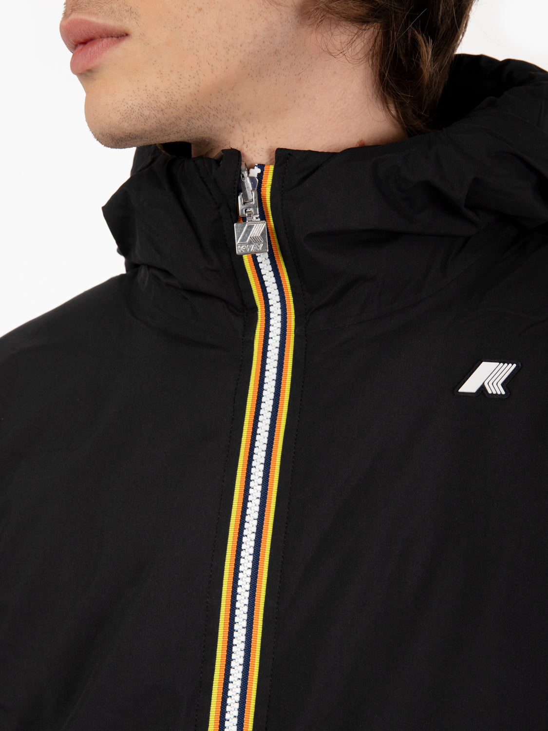 Giacca Thermo double face nera / marrone