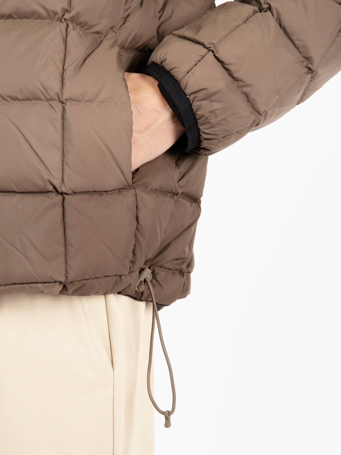 Giacca Thermo double face nera / marrone