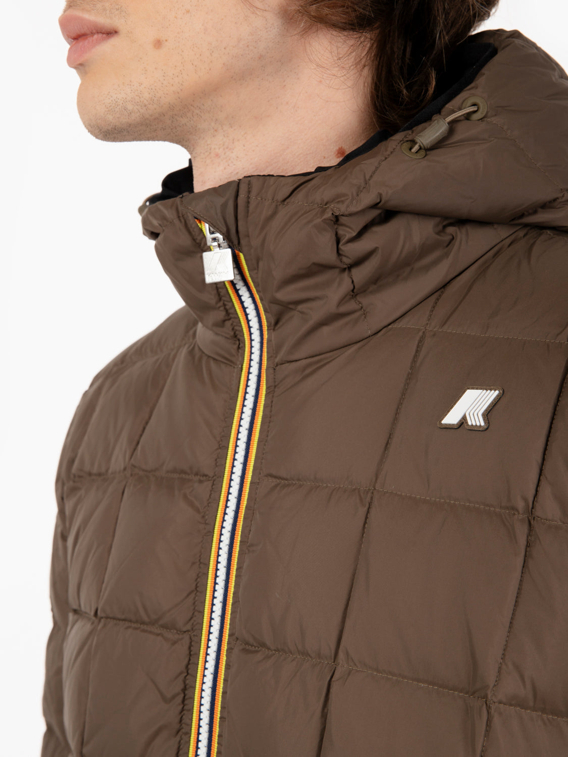 Giacca Thermo double face nera / marrone