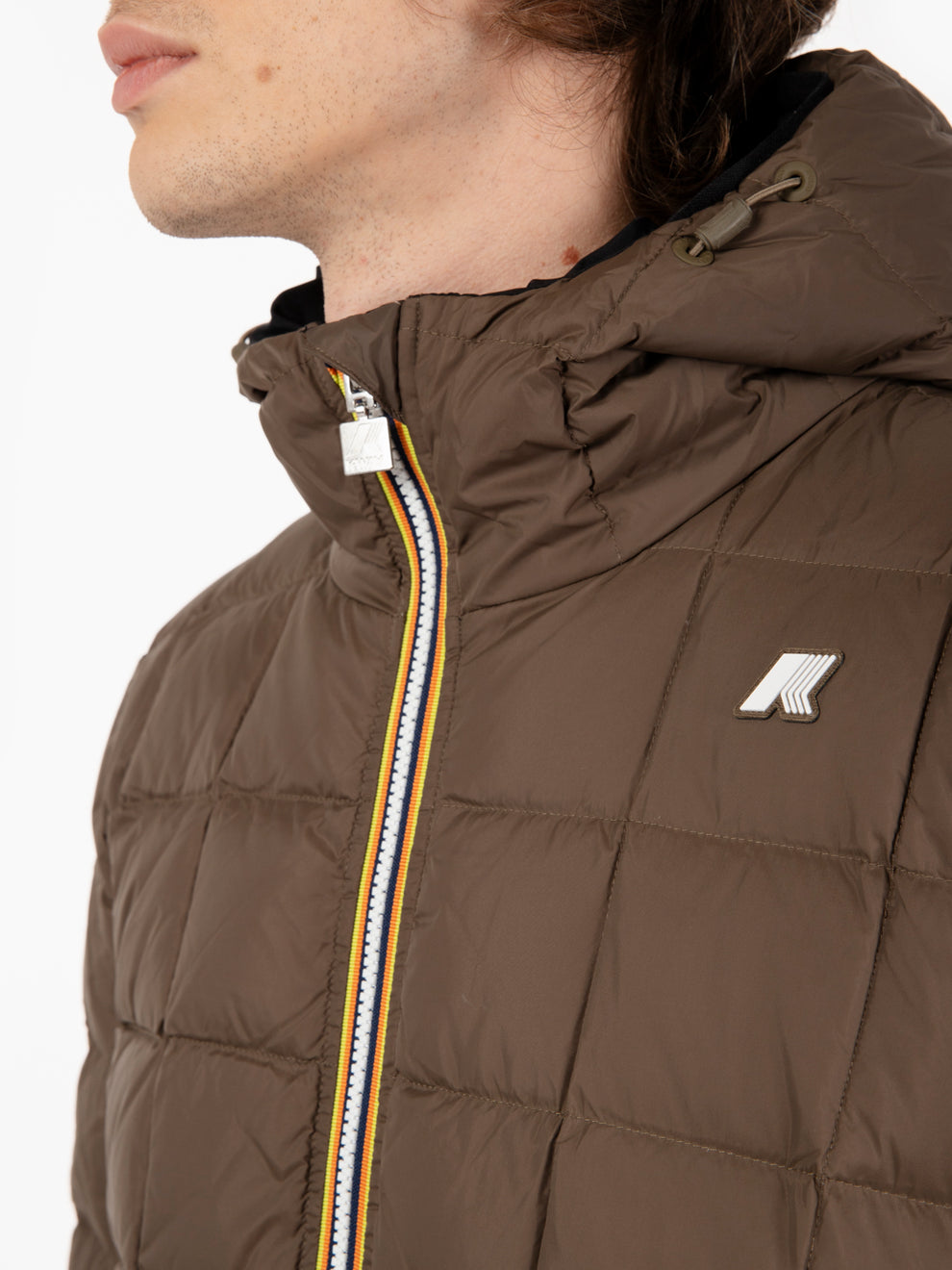 Giacca Thermo double face nera / marrone