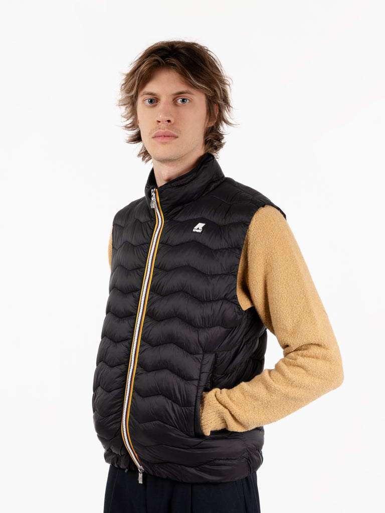 K-WAY - Gilet Valen quilted warm black