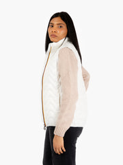 K-WAY - Gilet Viole quilted warm white