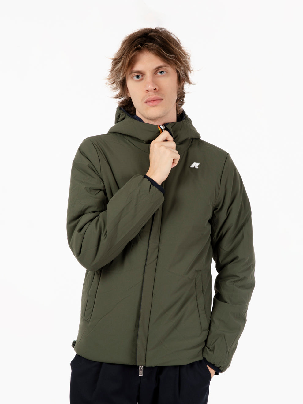 Jack st warm double face blue / green