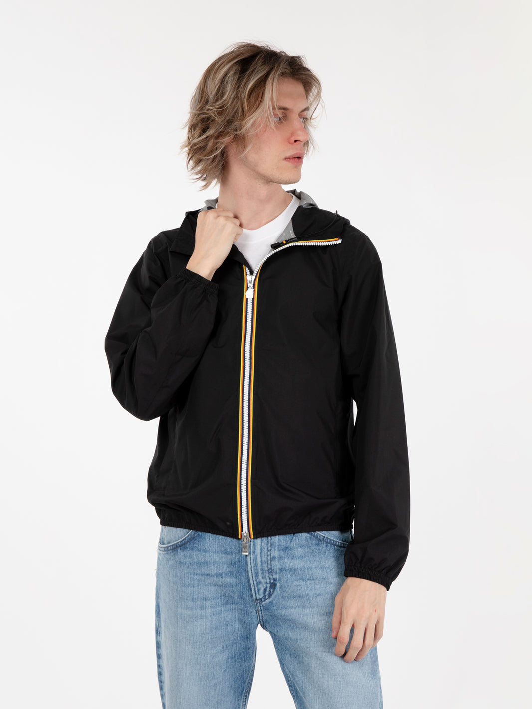 Jacket stretch dot black pure