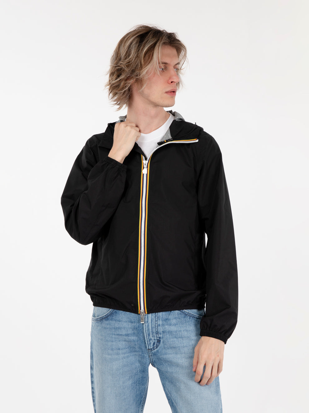 Jacket stretch dot black pure