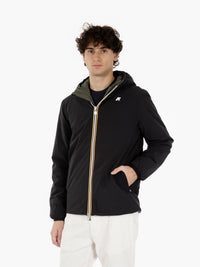 Jacket warm double black pure / green blackish