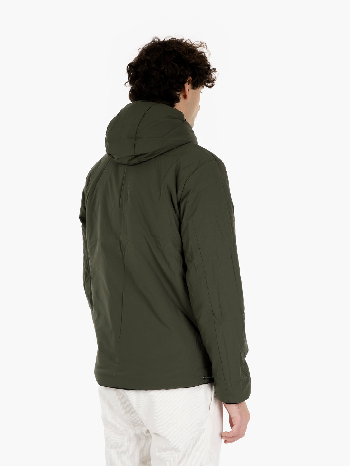 Jacket warm double black pure / green blackish