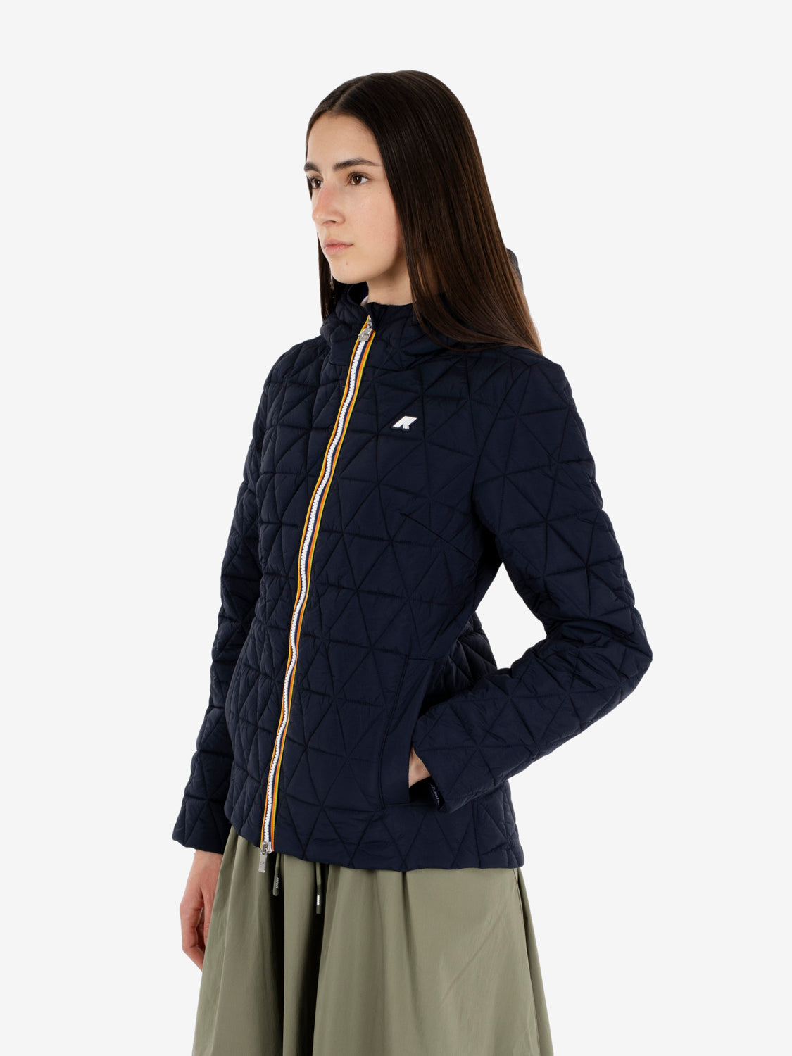 Lil Diamond quilted warm blue
