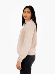 K-WAY - Maglione Fuzzy in lana beige