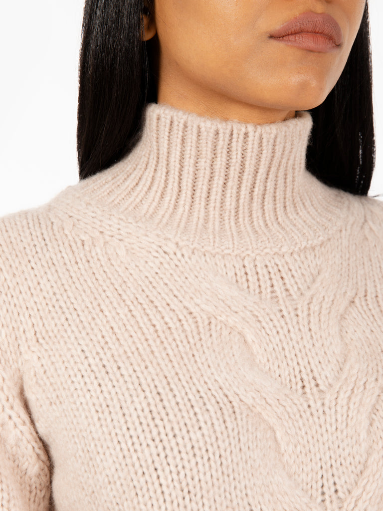 K-WAY - Maglione Fuzzy in lana beige