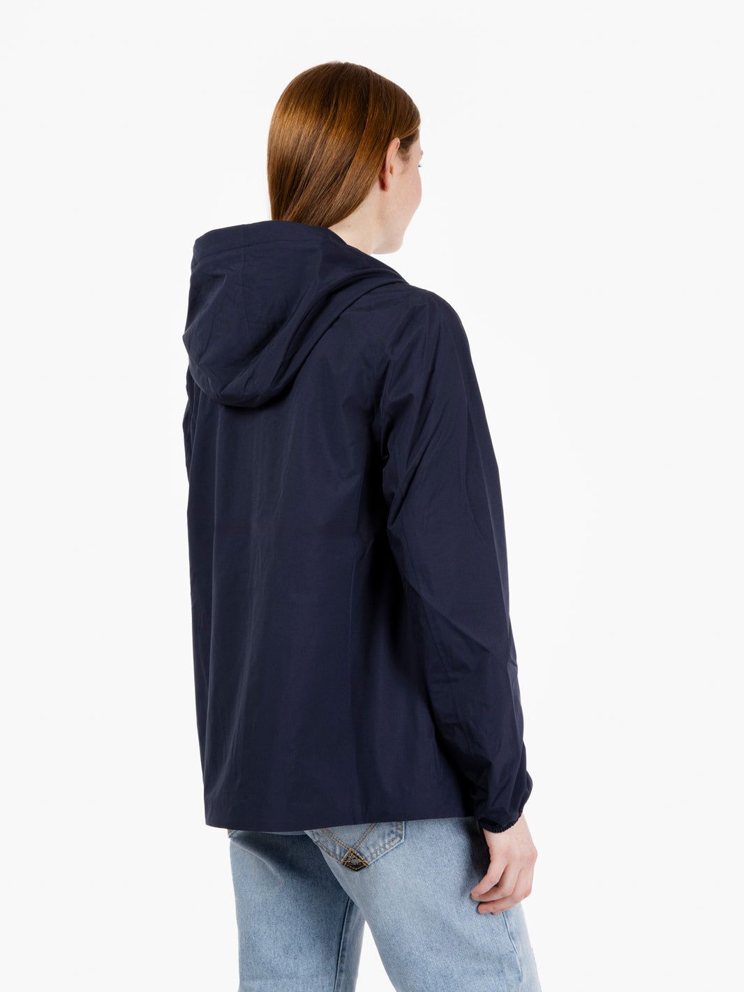Marguerite stretch poly jersey blue depht
