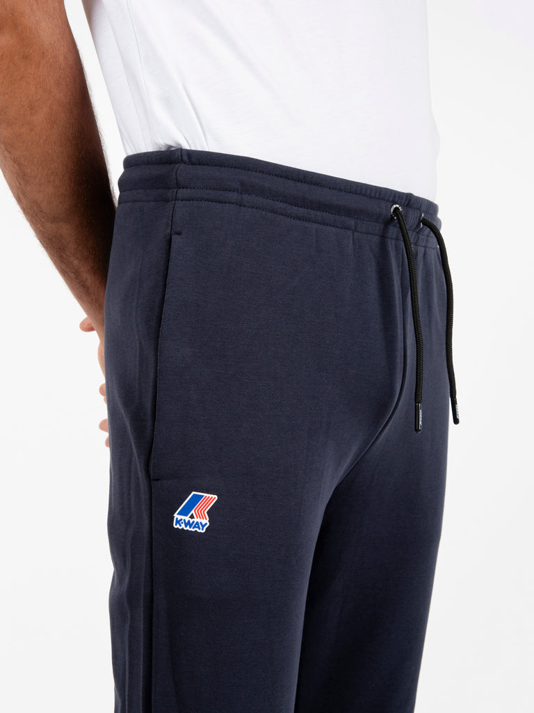 K-WAY - Pantaloni Le Vrai Bishop poly cotton blue