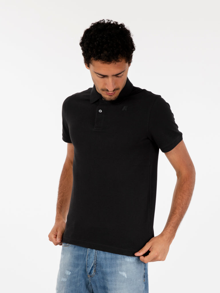 K-WAY - Polo maniche corte Amedee black pure