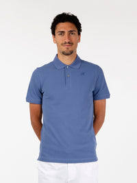 Amedee short sleeve polo shirt fiord blue