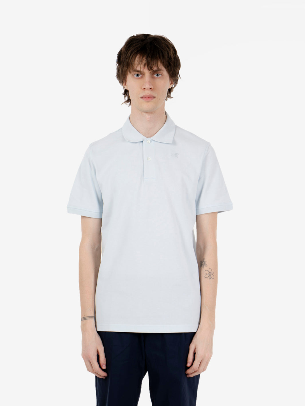 Polo maniche corte Amedee pique blue ballad