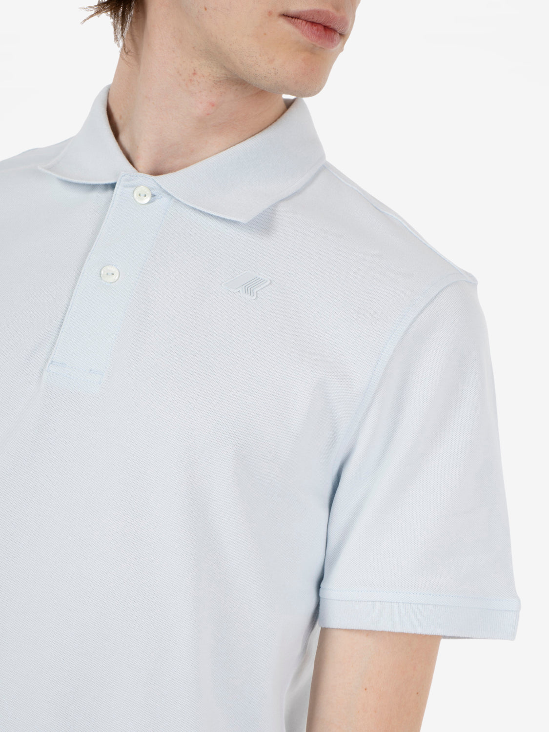 Polo maniche corte Amedee pique blue ballad