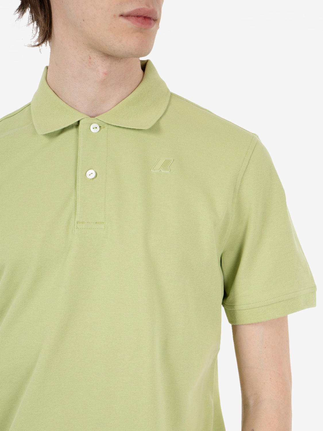 Polo maniche corte Amedee pique dark lime