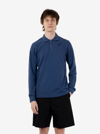 Polo Monju pique blue insignia