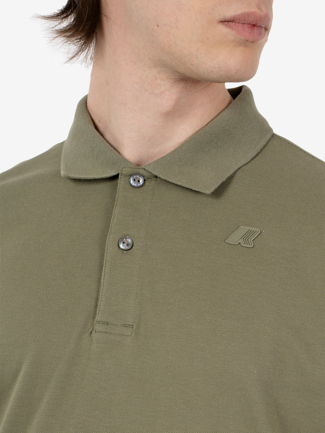 Polo Monju pique green lichen
