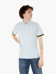 K-WAY - Polo vincent pique blu baby