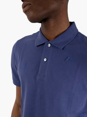 K-WAY - Polo vincent pique deep cobalt