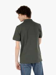 K-WAY - Polo vincent pique green blackish