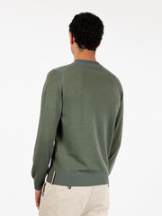 K-WAY - Pullover Brou green A-blue