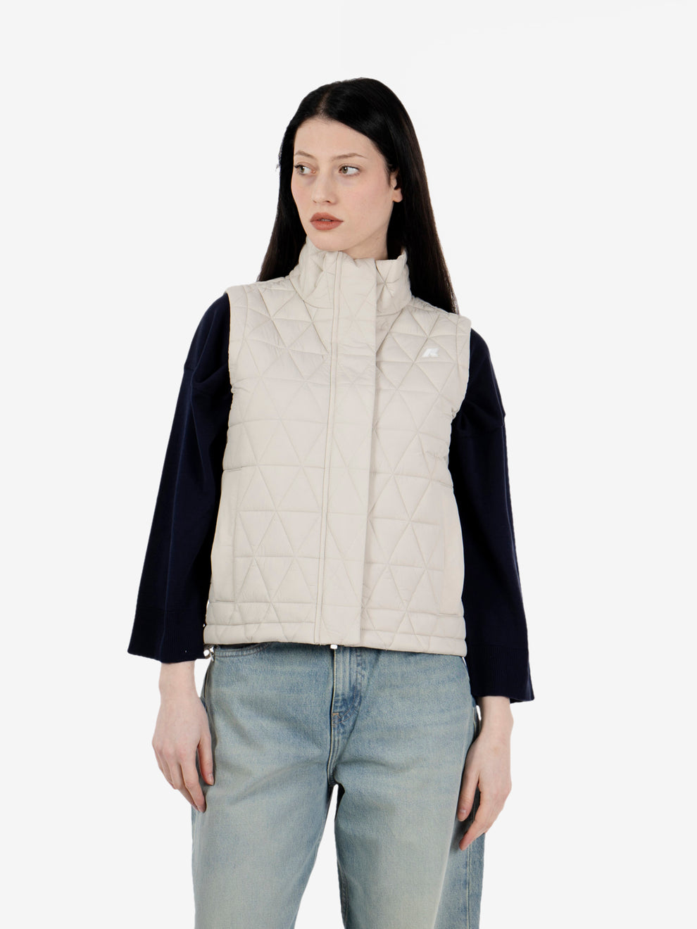 Satine Diamond Quilted warm beige