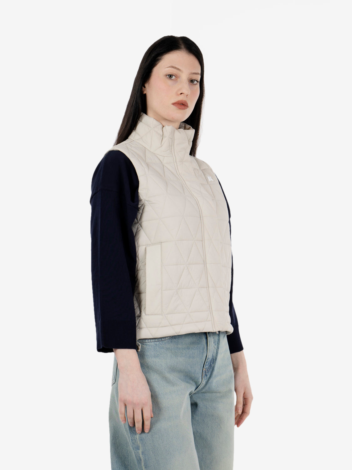 Satine Diamond Quilted warm beige